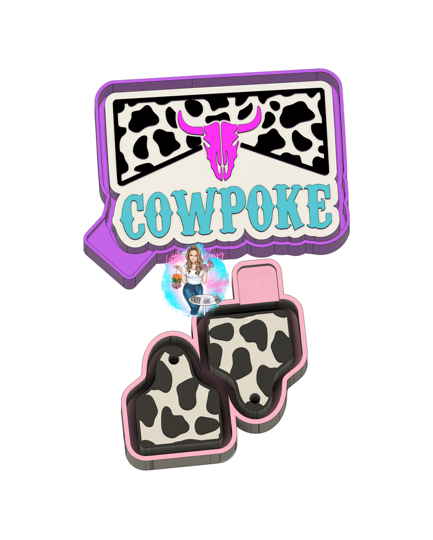 Cowpoke Freshie mold and Vent Clips