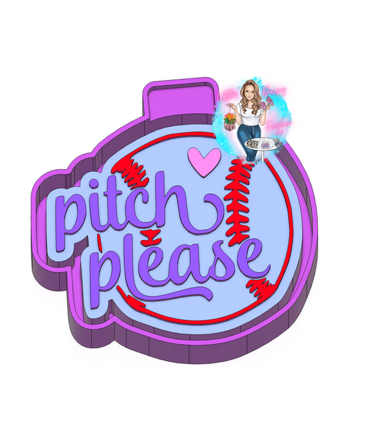 Pitch Please Baseball Freshie Mold