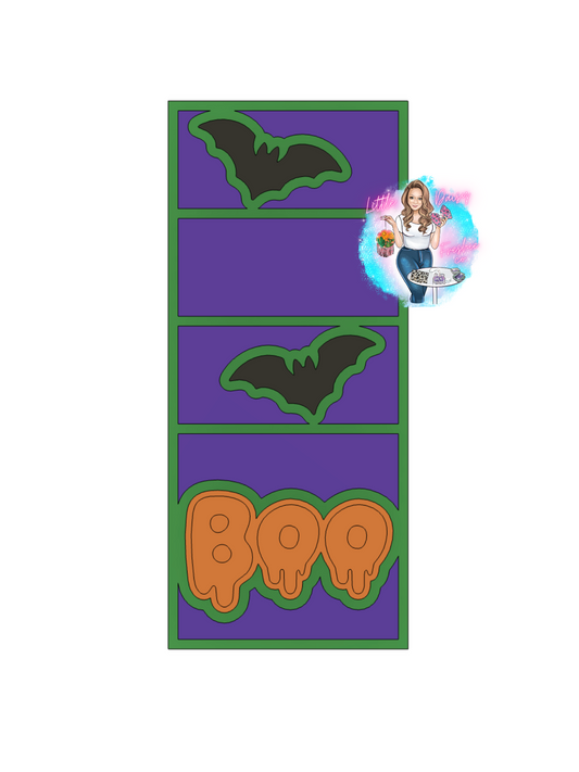 Boo/Bats wax melt Snap Bar Mold