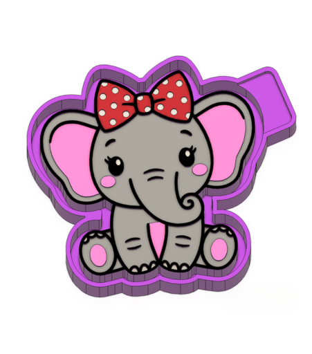 Cute Elephant Freshie Mold