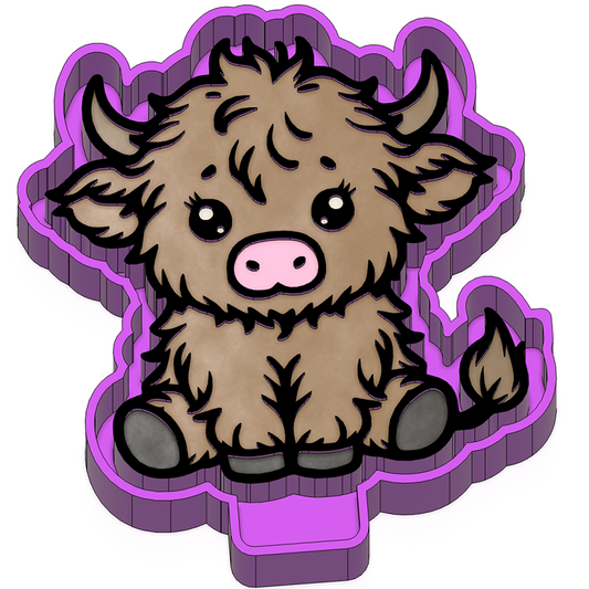 Highland Cow Freshie Mold