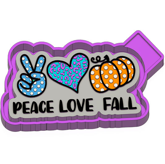 Peace* Love* Fall Freshie Mold