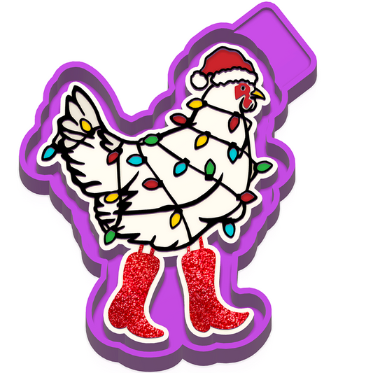 Christmas Chicken freshie mold