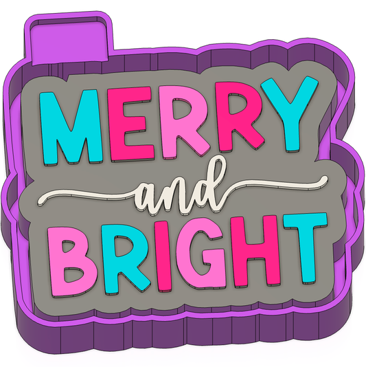 Merry and Bright Freshie Mold