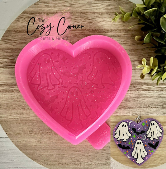 Ghost Heart Freshie mold